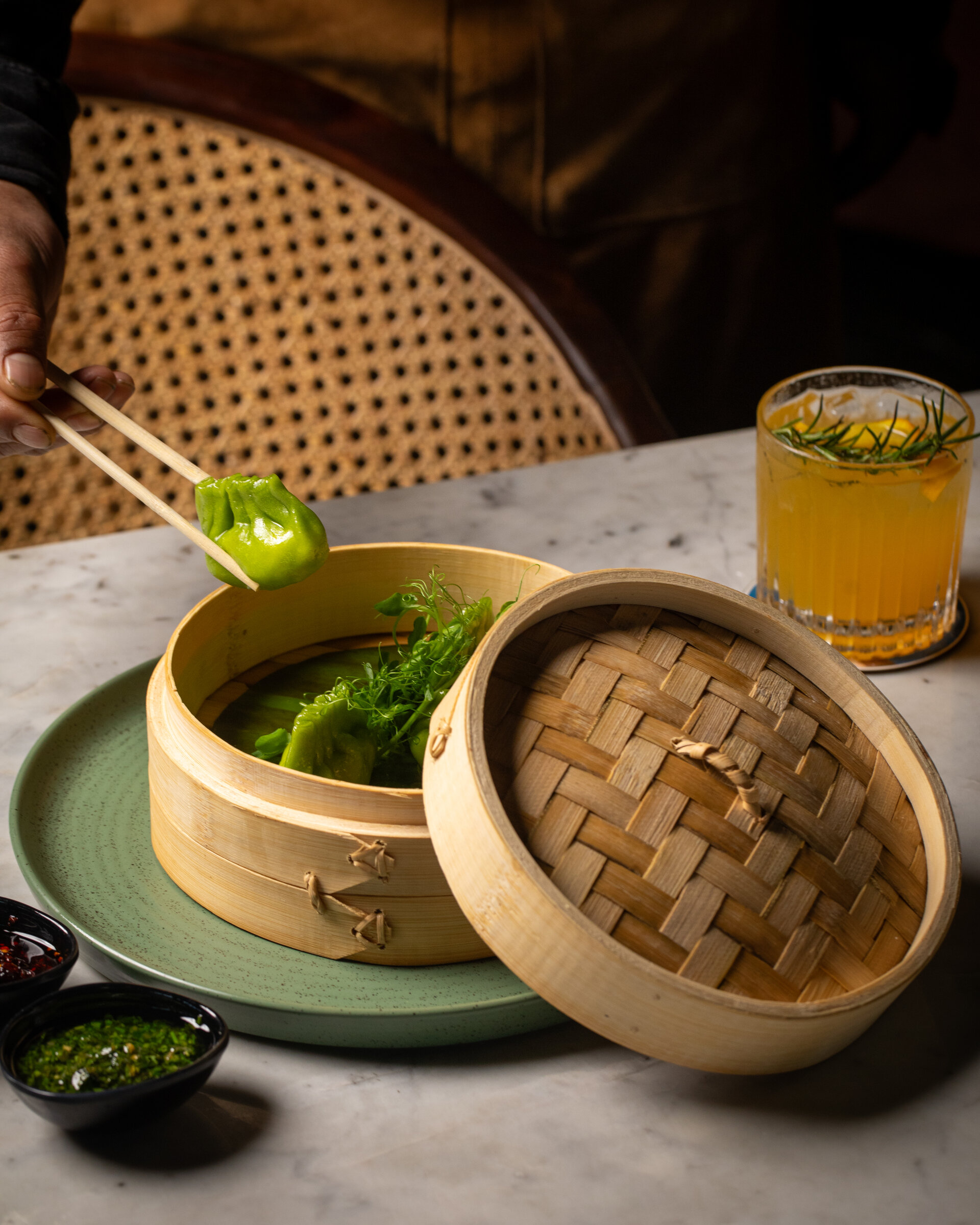 Bok Choy and Mushroom Dimsum